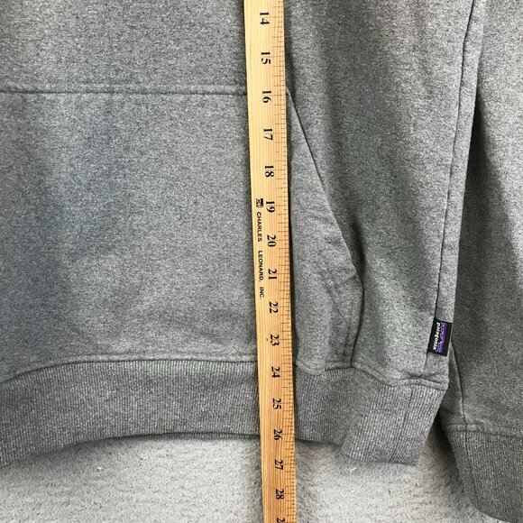 Patagonia Hoodie Mens M‎ Gray Logo Uprisal Hoody Sweatshirt - Picture 5 of 10